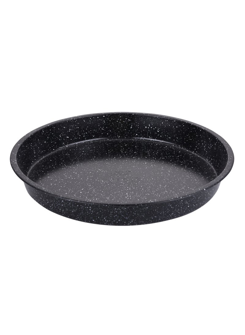 Life Smile Non-Stick Carbon Steel Round Cake Pan with Granite Coating – Oven Safe Baking Pan - Image 1